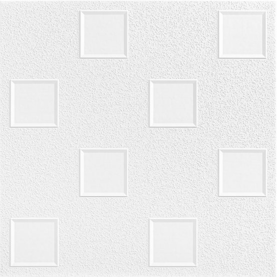 Polystyrénové stropné kazety OKTAWA biela